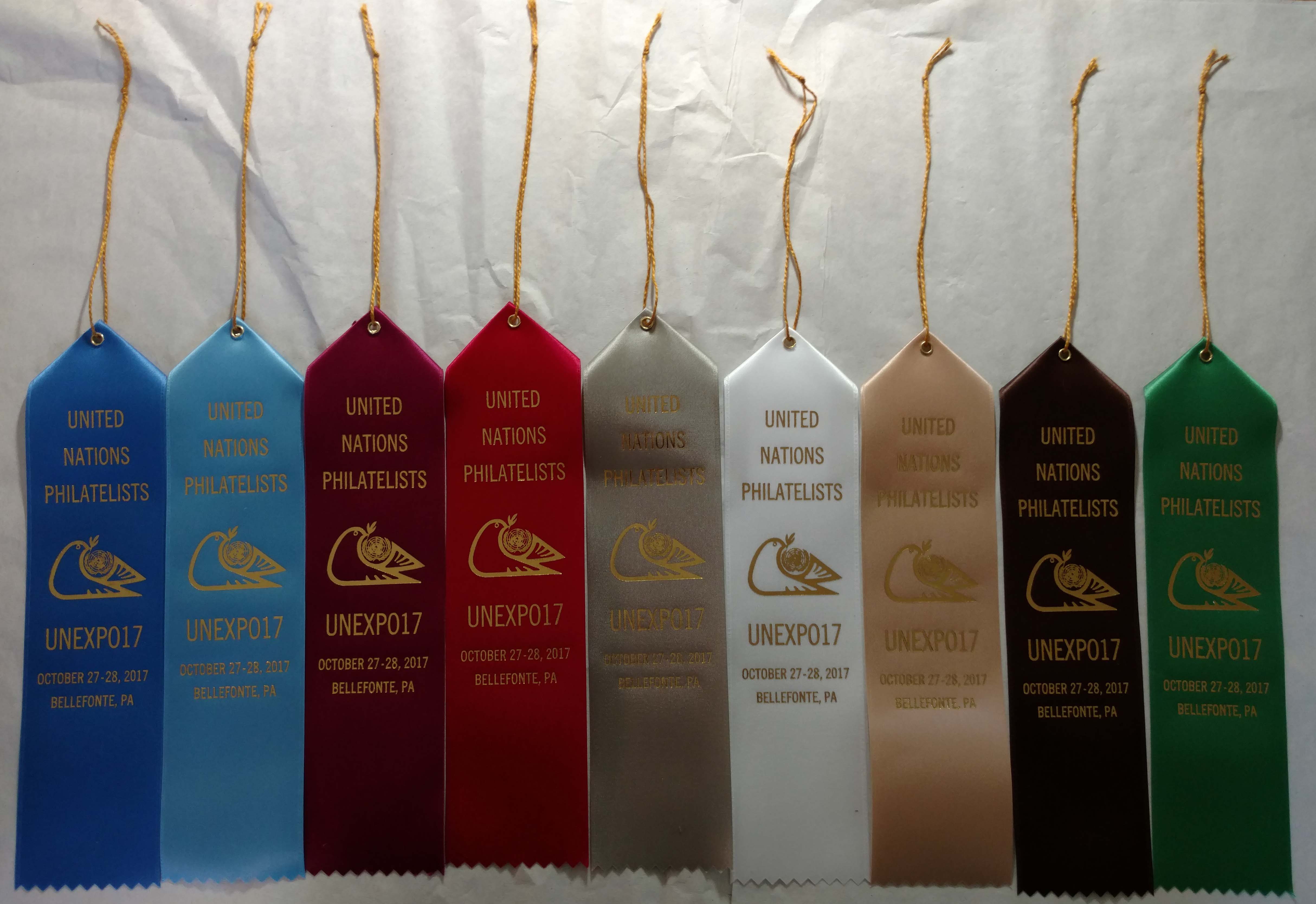 Ribbons for Large Gold, Gold, Large Vermeil, Vermeil, Large Silver, Silver, Silver Bronze and Bronze